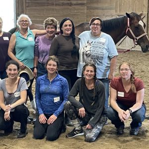 Group photo of students after a Masterson Method equine bodywork course