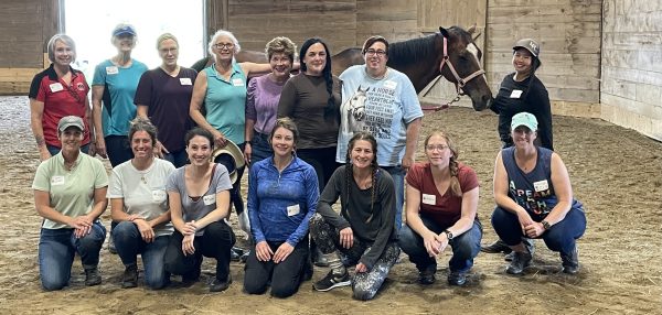 Group photo of students after a Masterson Method equine bodywork course