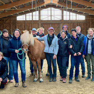 Group photo of students after a Masterson Method equine bodywork course