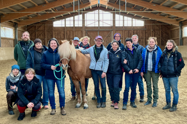 Group photo of students after a Masterson Method equine bodywork course