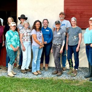 Group photo of students after a Masterson Method equine bodywork course.