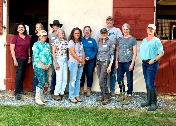 Group photo of students after a Masterson Method equine bodywork course.